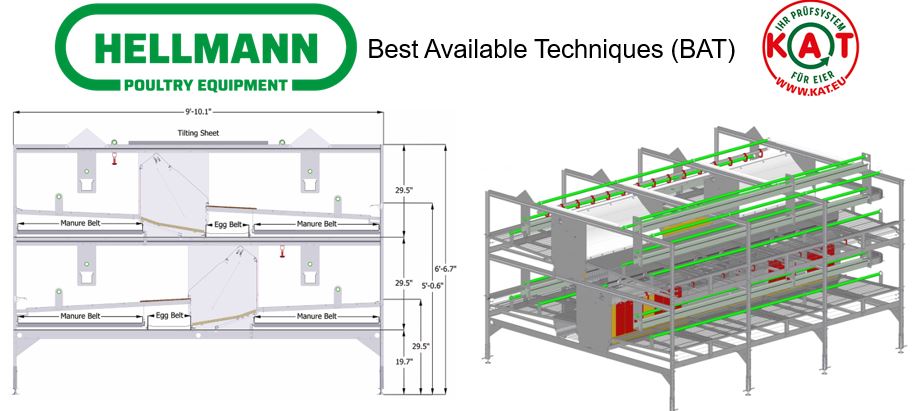 Hellmann Poultry: система Aviary Pro 12, вольерная система содержания птицы